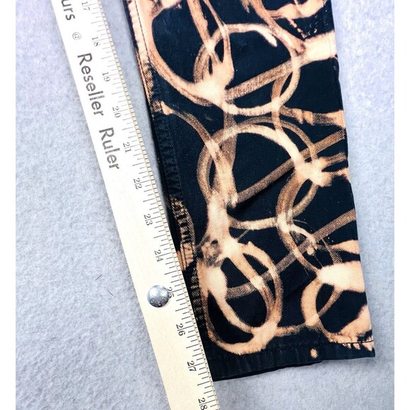 Levis Mens Jeans 32x32 Black Gold Chain Print 512 Slim Taper Fit Denim Urban Y2K - Picture 9 of 12